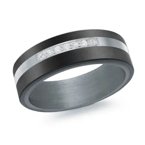 14K White Gold Ring from the Tantalum Collection by Malo - MRDTS-006-7WD