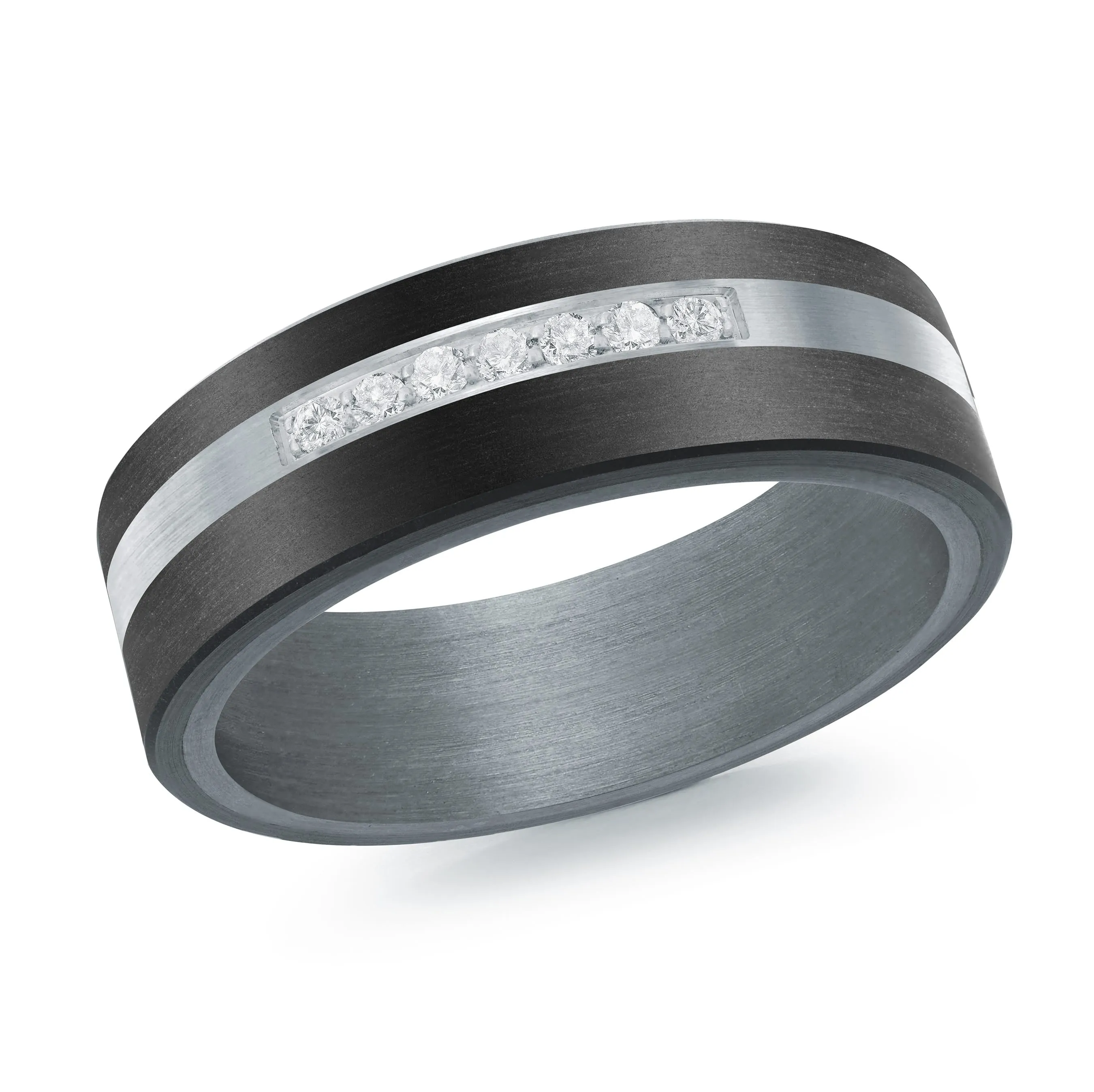 14K White Gold Ring from the Tantalum Collection by Malo - MRDTS-006-7WD