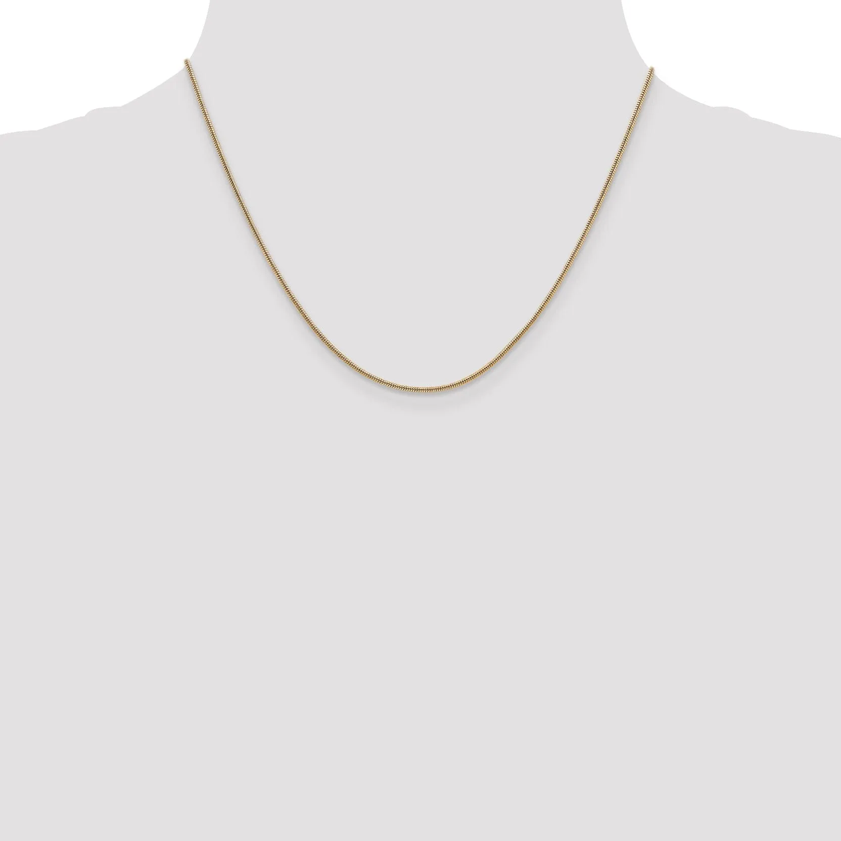 14k Yellow Gold 1.6 mm Snake Chain