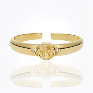 18K Horse Coin Bracelet with diamond