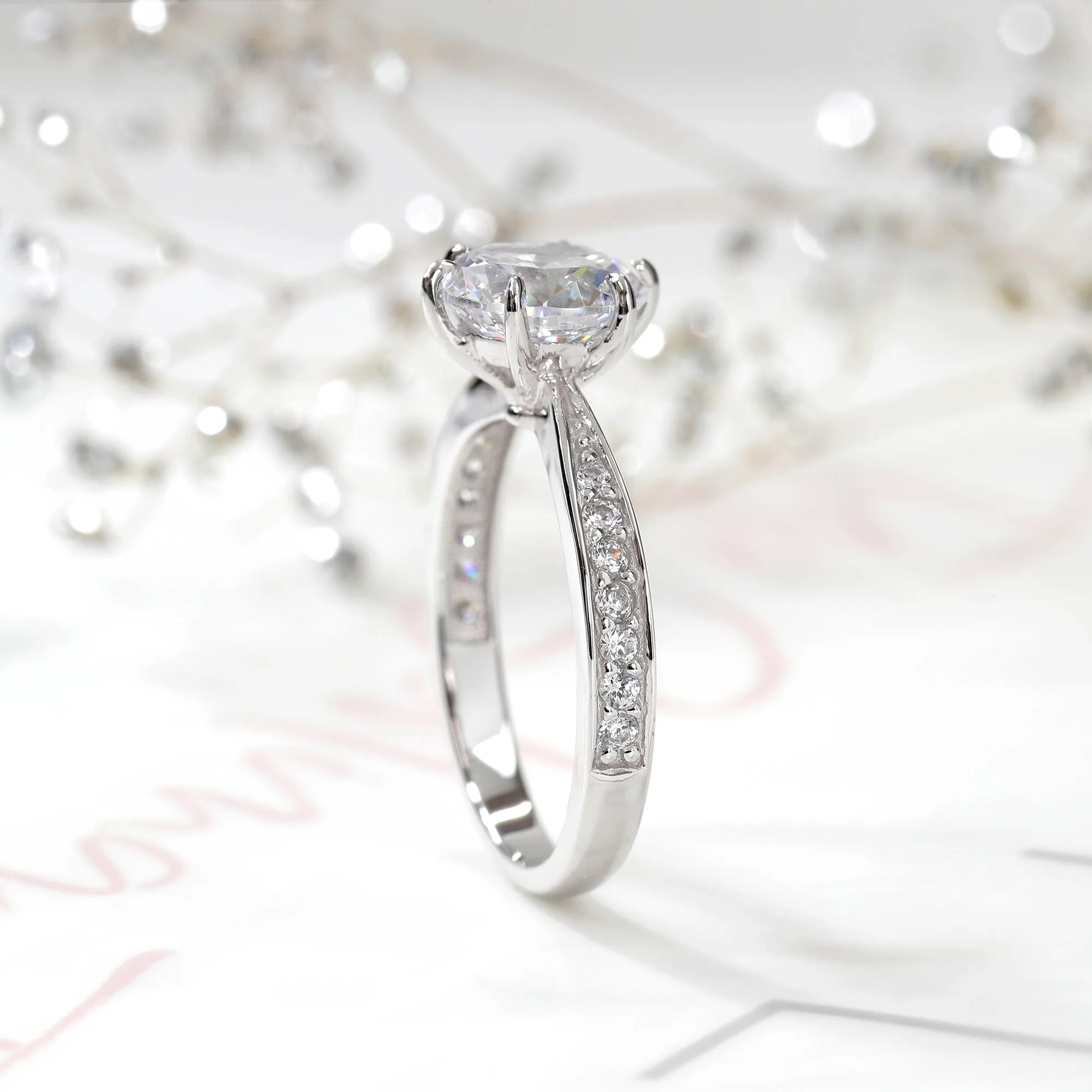 2 Carat Brilliance: Timeless Engagement Ring