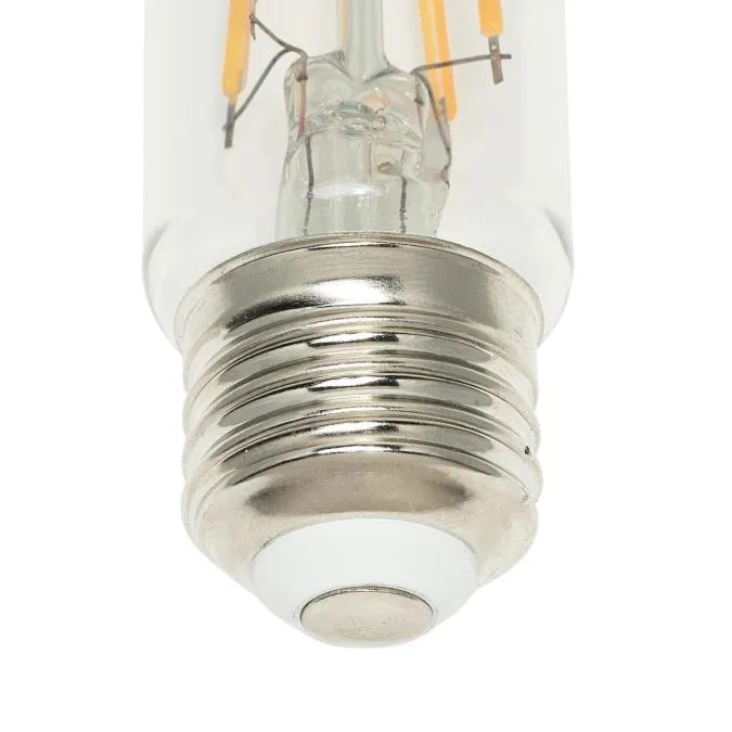 6.5W T10 Filament LED Dimmable Clear 2700K E26 (Medium) Base