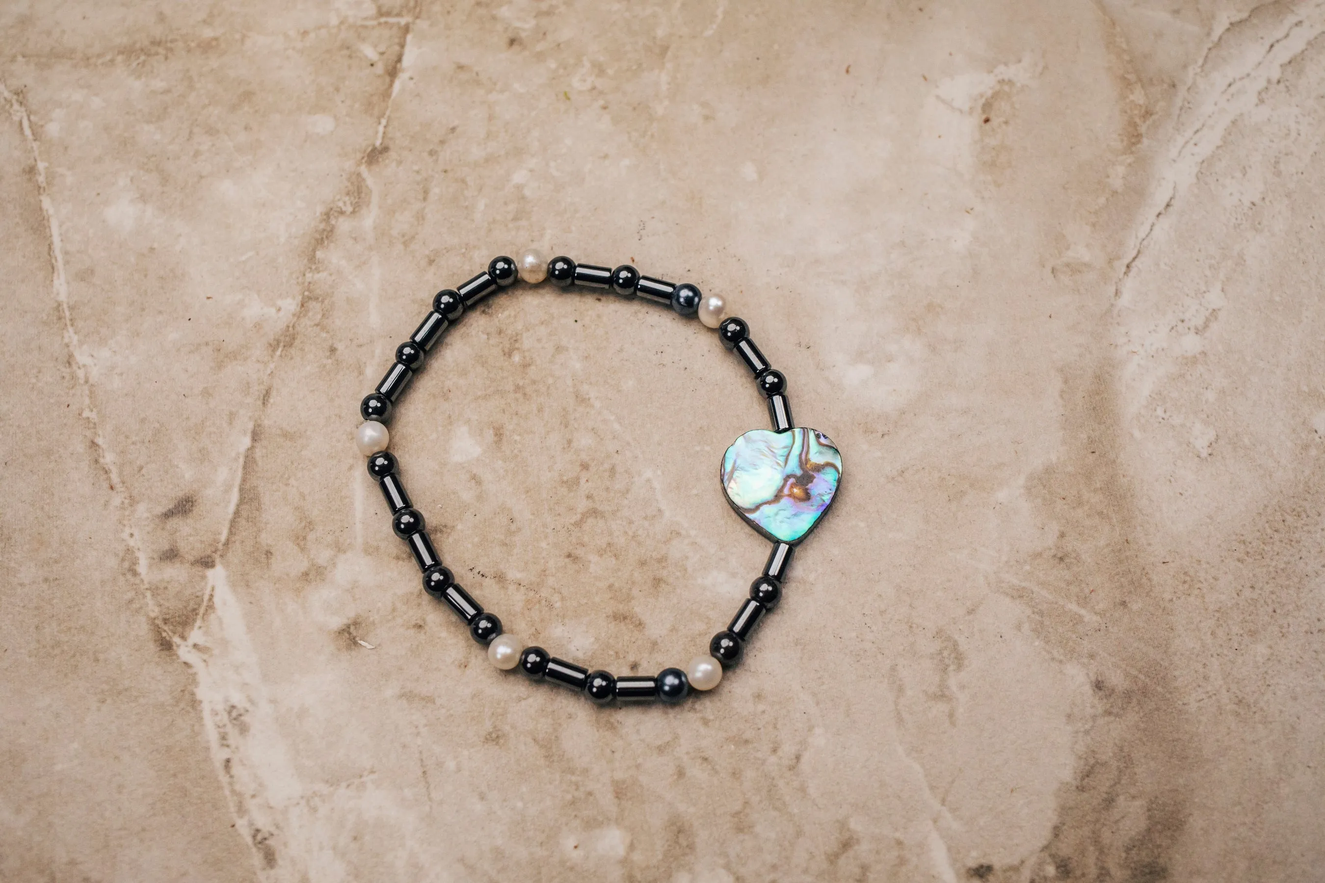 Abalone Heart Bracelet