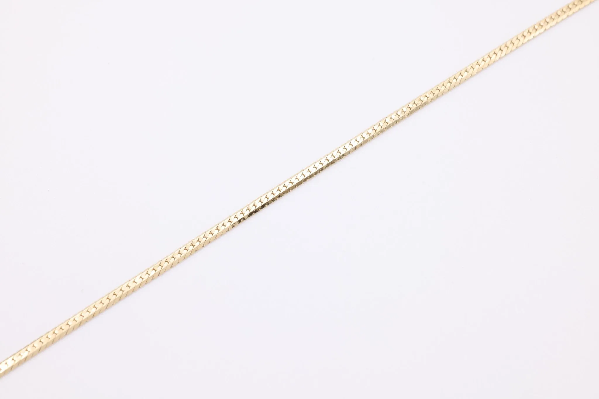 Ava Thin Herringbone Chain, 14K Gold Overlay Plated, Wholesale Jewelry Chain