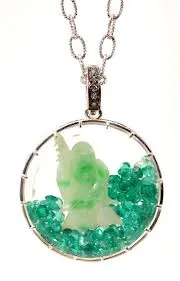 Bespoke Buddha Emerald Dust Charm