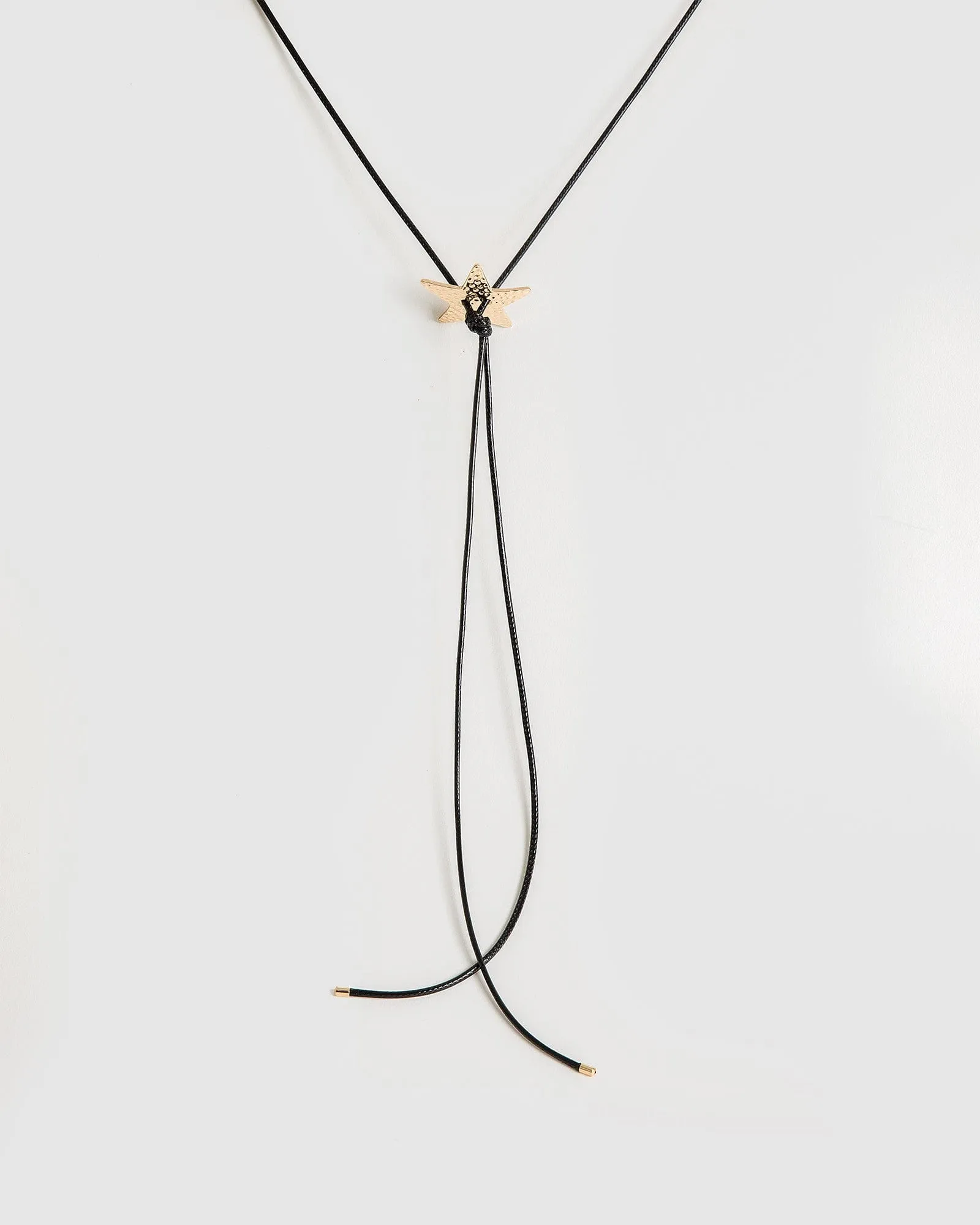 Black Cowgirl Bolo Tie Necklace