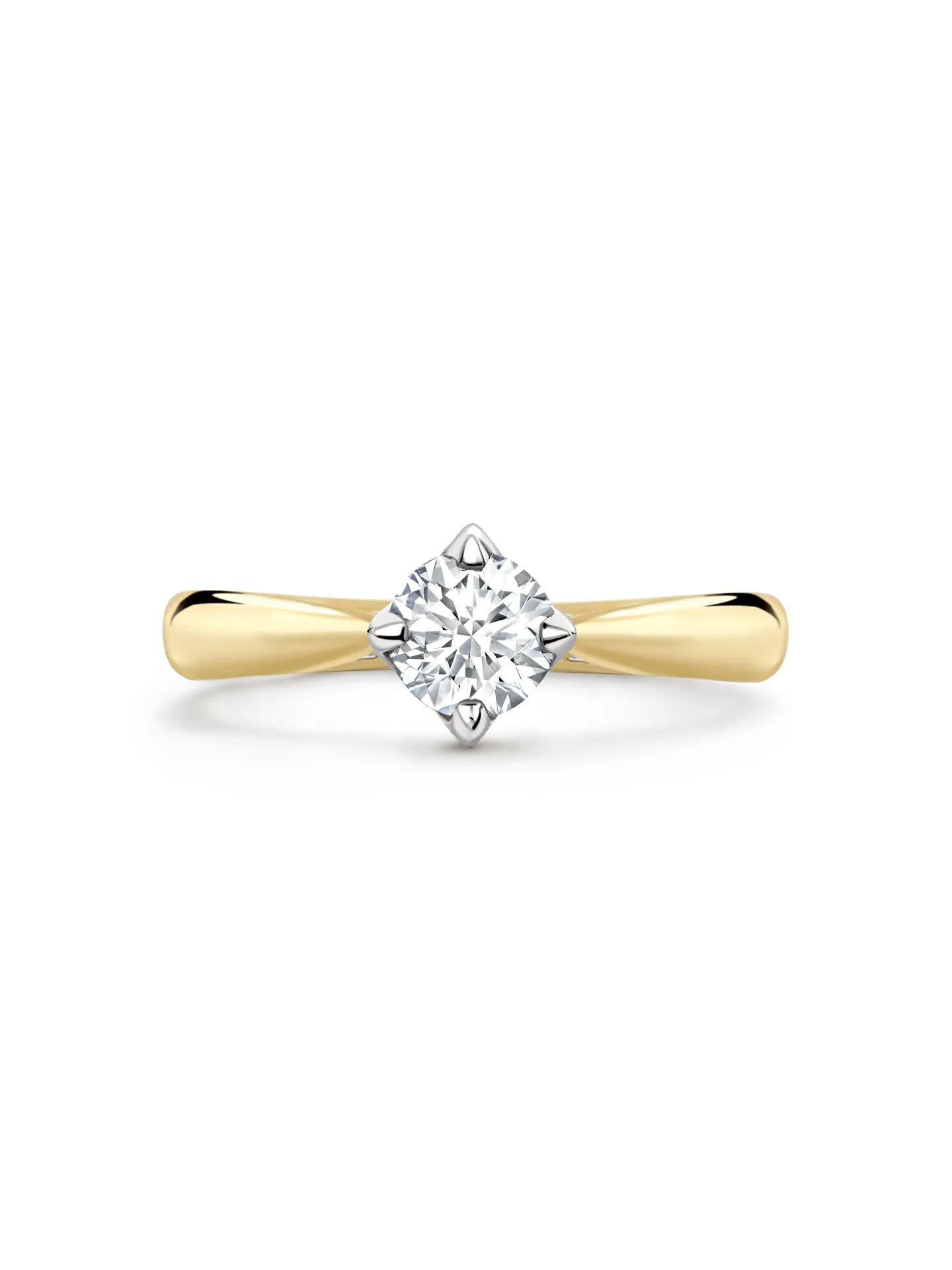 Boodles Brilliance Yellow Gold Diamond Engagement Ring 0.5 Carat