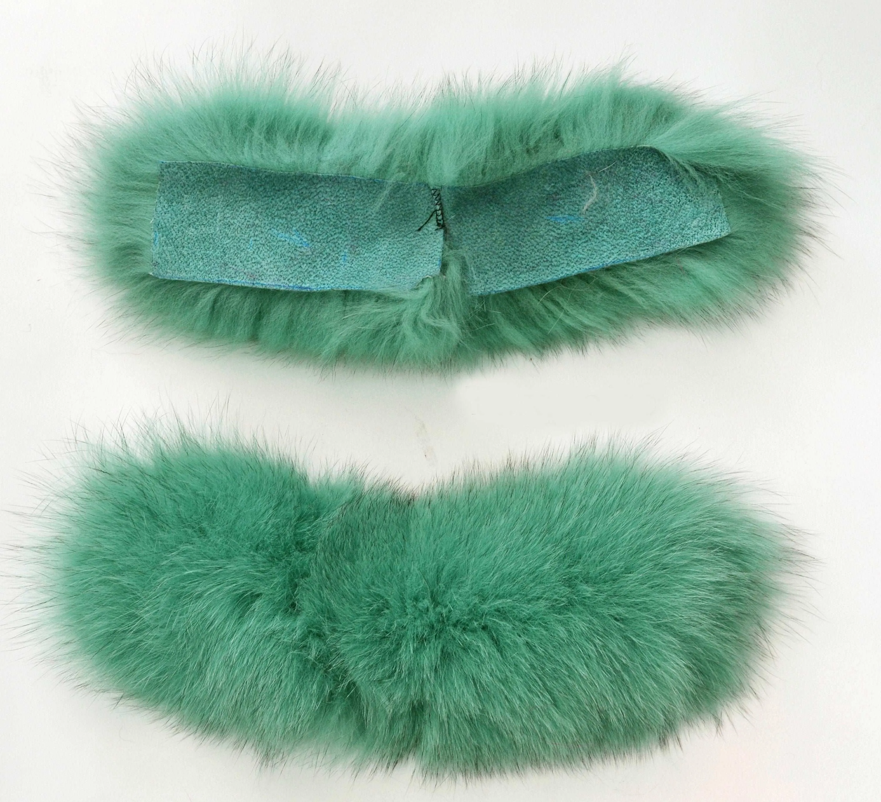 BY ORDER Real Fur for Slippers, Fox Fur Pieces, Pair of Premium Fox Fur Trim, Fox Fur for Sandals, Fluffy Fur Slides Sandals, Fur Slippers