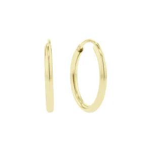 Chatham Gold Hoop Earrings - 12mm