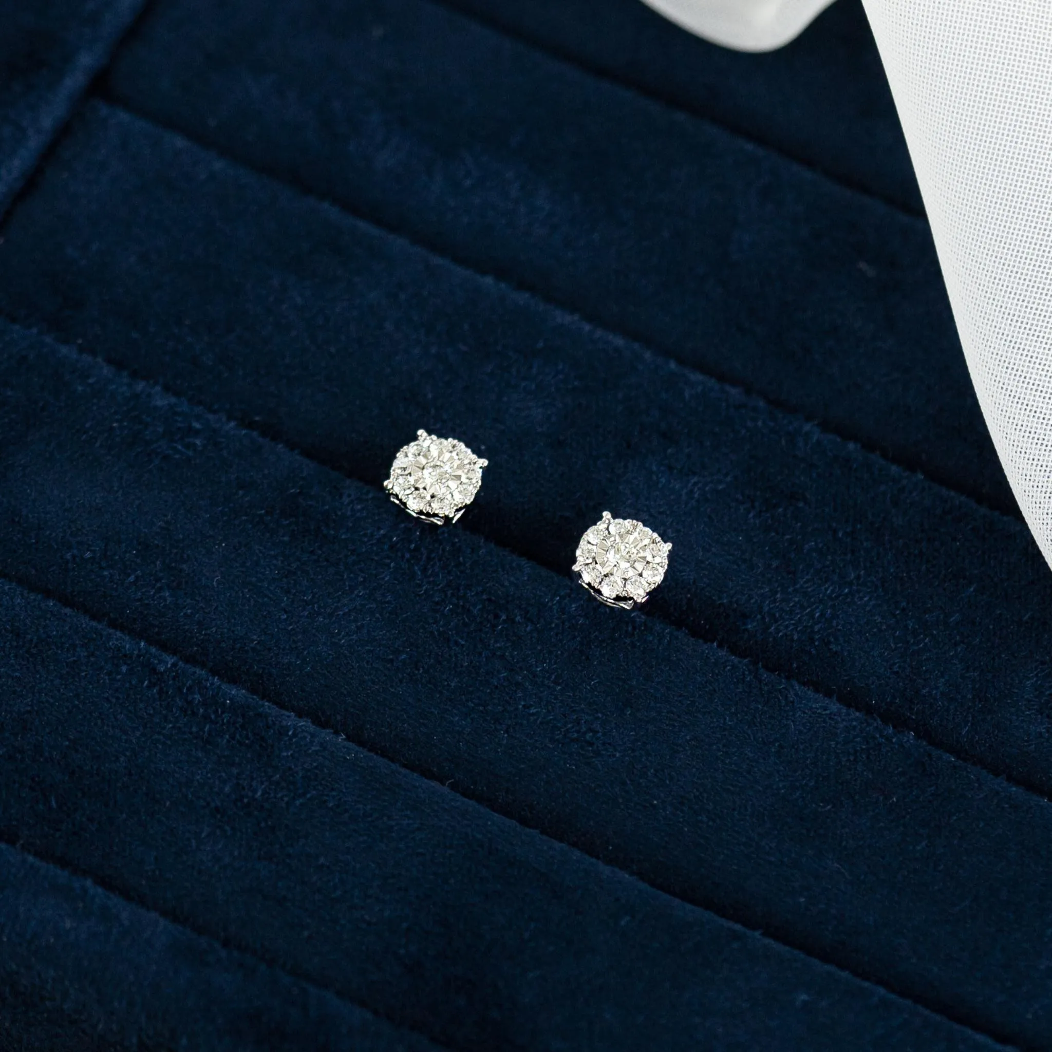 Diamond Earrings - 1 Carat Miracle Plate