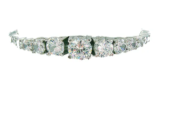 Elektra Classic Graduated Cubic Zirconia Bracelet