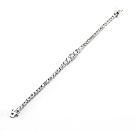 Elektra Classic Graduated Cubic Zirconia Bracelet