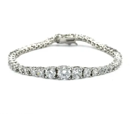 Elektra Classic Graduated Cubic Zirconia Bracelet