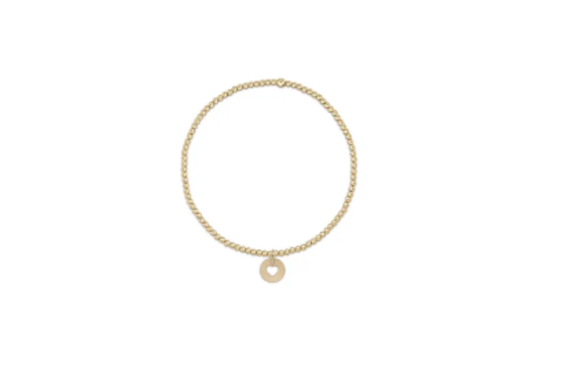 Enewton - Classic Gold 2mm Bead Bracelet - Love Small Gold Disc