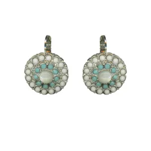 Extra Luxurious Daisy Leverback Earrings in "Aegean Coast" *Custom*