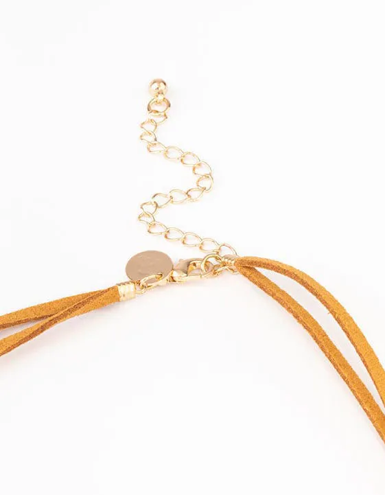 Fabric Cord Charm Y-Necklace