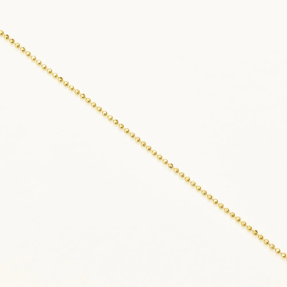 Fine Bead Chain in 10k Gold