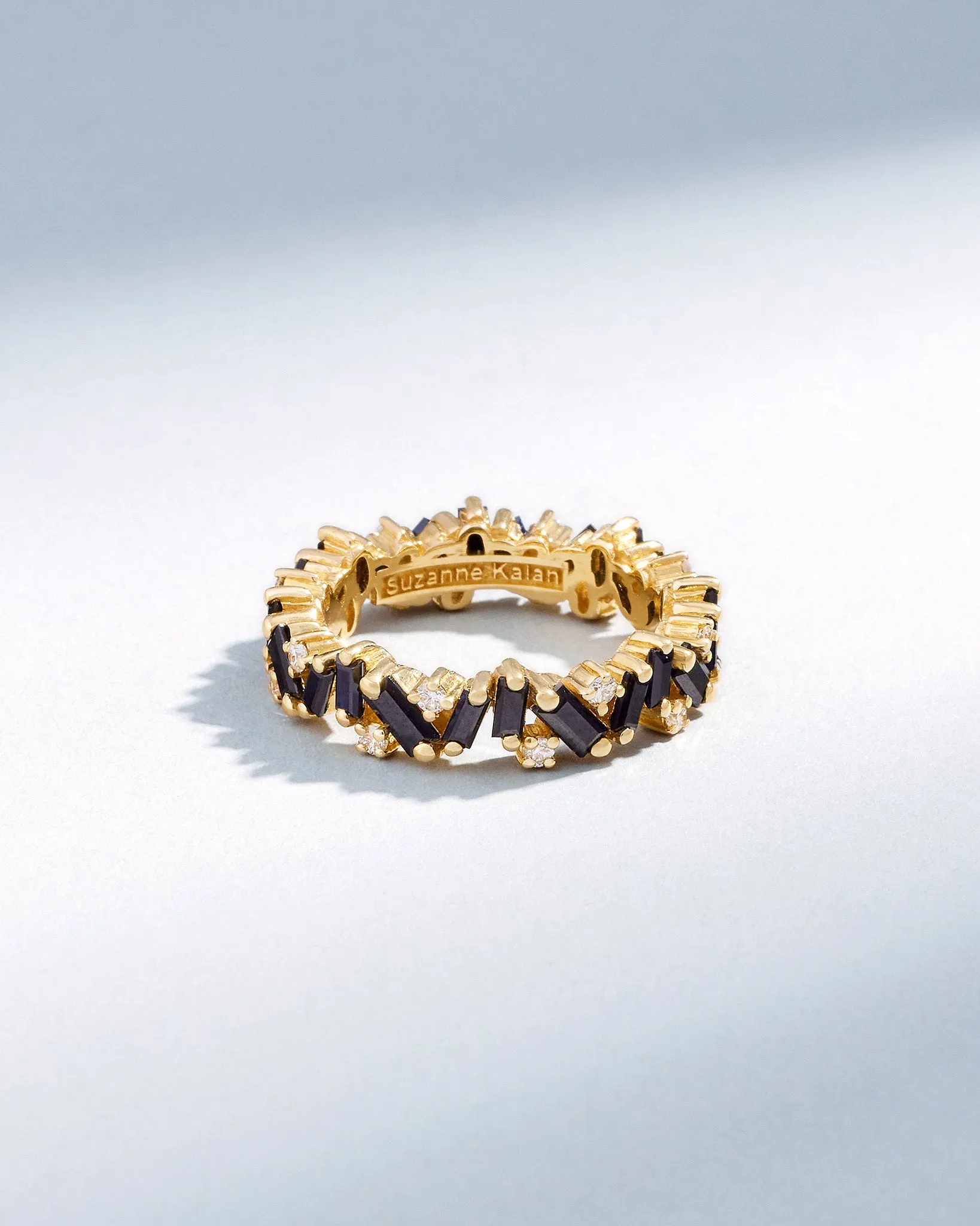 Frenzy Black Sapphire Eternity Band