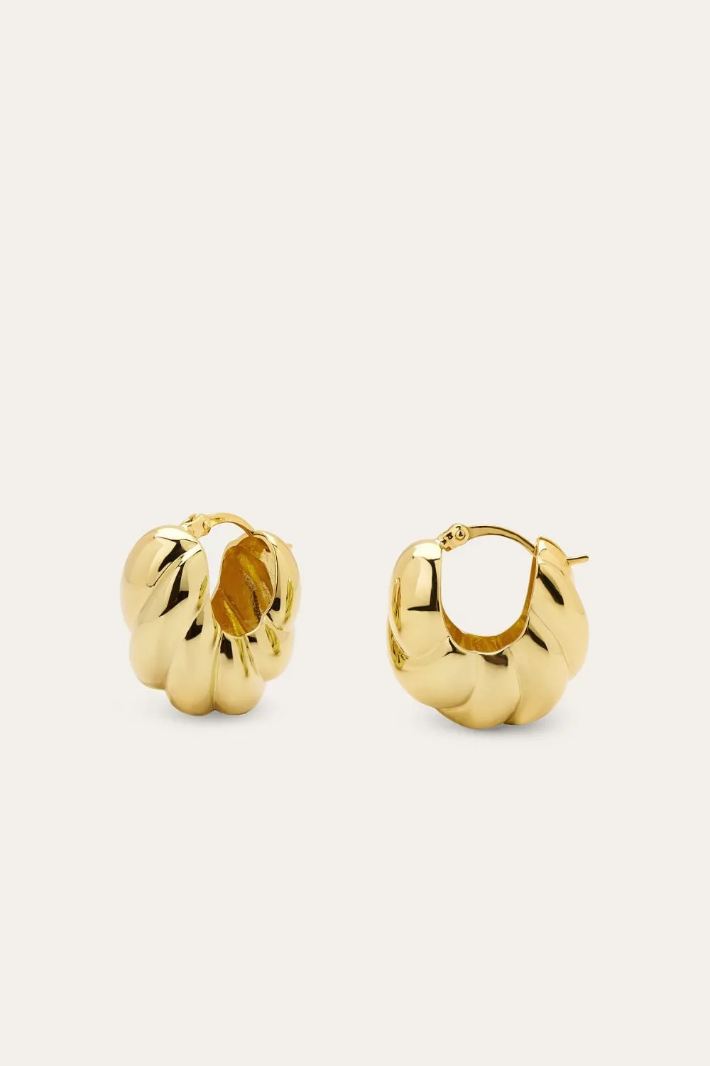 Gemma gold vermeil hoops