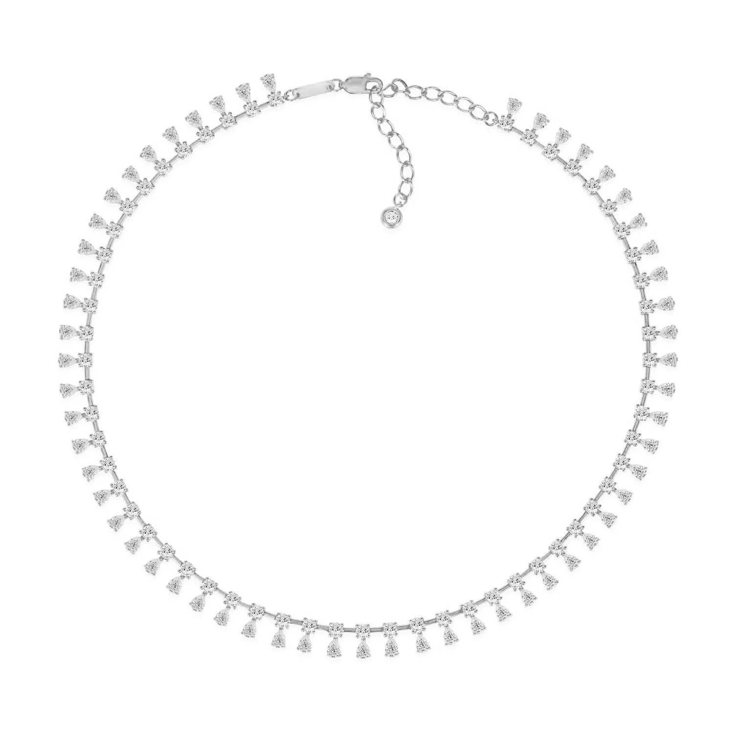 Giselle 20ctw Diamond Crystalline Choker Necklace