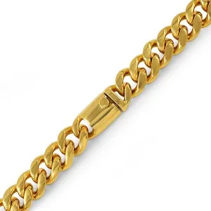 Gold Miami Cuban 316L Bracelet 15MM Box Clasp