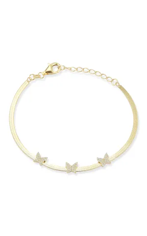 Herringbone Butterfly Bracelet