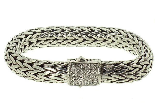 John Hardy Classic Pave' Diamond Bracelet