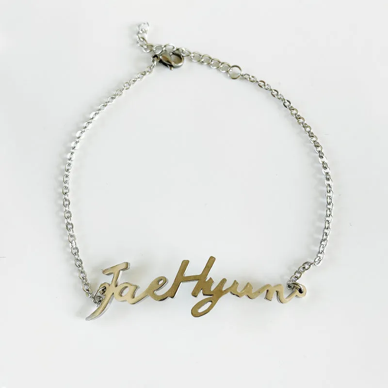 K-POP NCT Member Signature Letter Bracelet