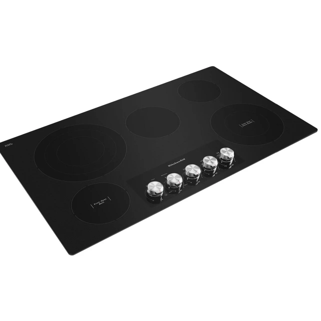 KitchenAid 36-inch Built-in Electric Cooktop with Even-Heat™ Ultra Power™ Element KCES556HBL