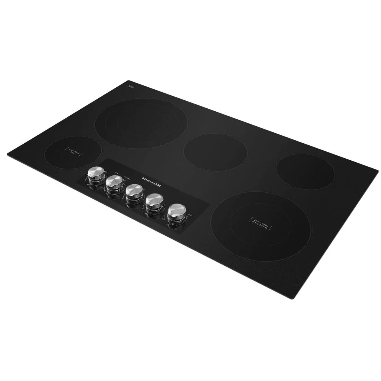 KitchenAid 36-inch Built-in Electric Cooktop with Even-Heat™ Ultra Power™ Element KCES556HBL