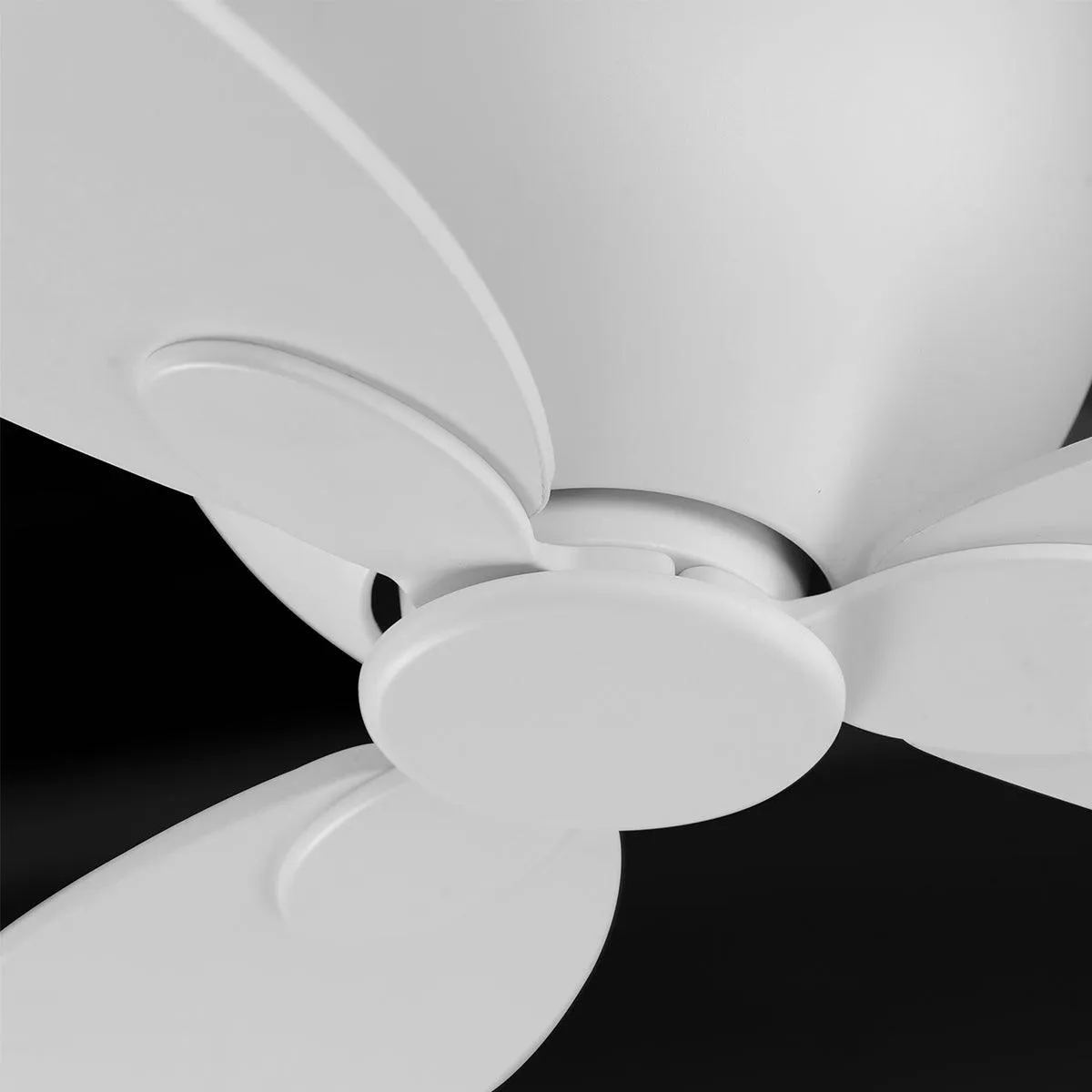 Lowell 52 Inch 3-Blade Hugger Ceiling Fan with Wall Control, Matte White