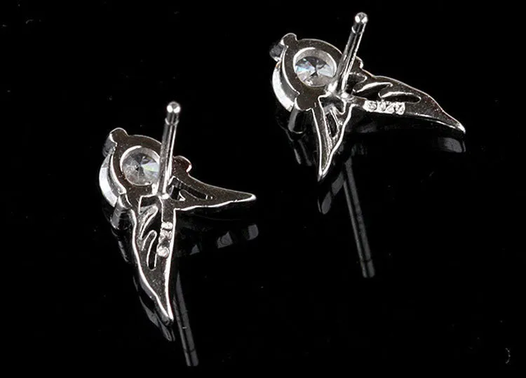 Luxe Silver Angel Wing Earrings