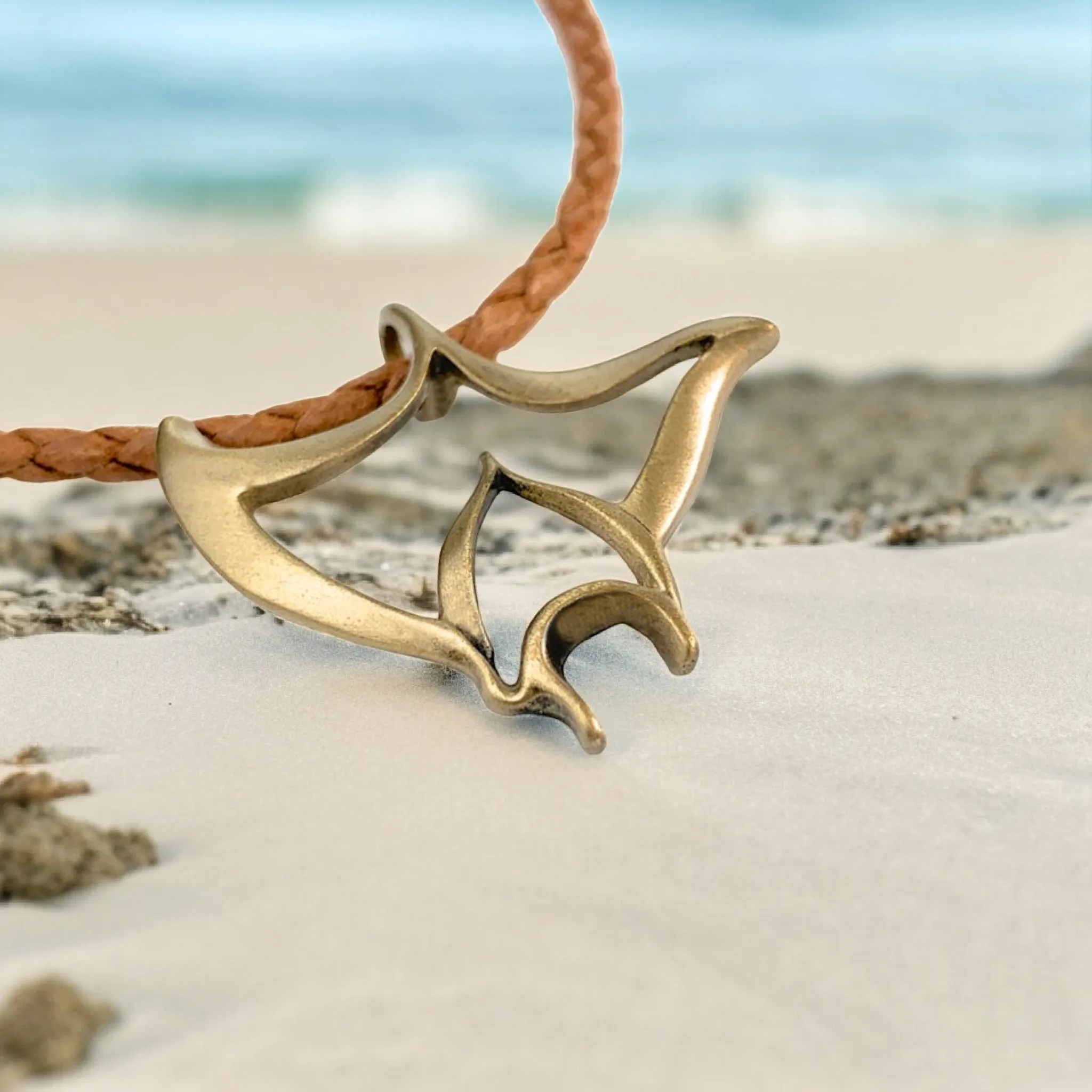 Manta Ray Necklace for Women and Men- Bronze Stingray Necklace for Women, Bronze Stingray Pendant, Stingray Jewelry, Manta Ray Pendant, Scuba Jewelry