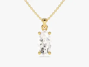 Marquise Cut Moissanite Solitaire Pendant (1.00 CT)