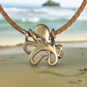 Octopus Necklace for Women Bronze- Octopus Jewelry for Women, Octopus Pendant, Sea Life Jewelry, Octopus Gifts for Women, Ocean Jewelry Bronze