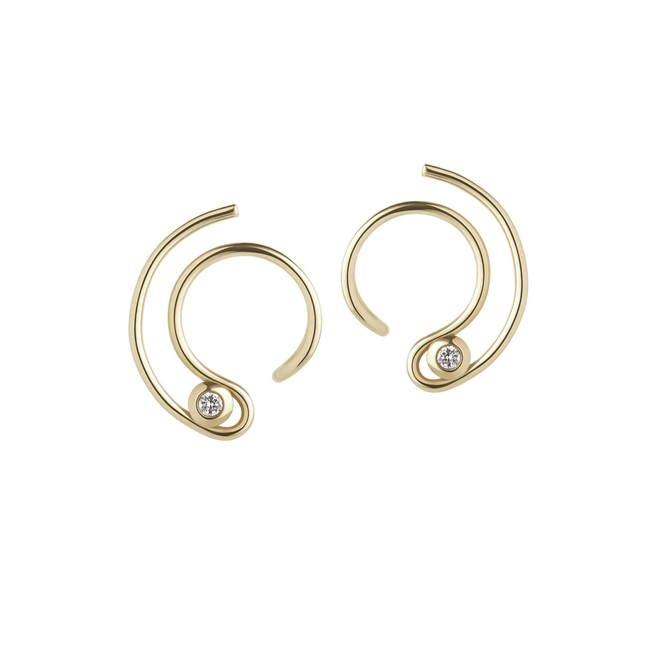 Orbit Fine Diamond Solar Earrings