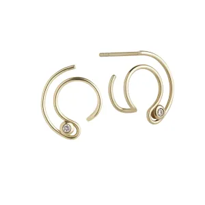 Orbit Fine Diamond Solar Earrings