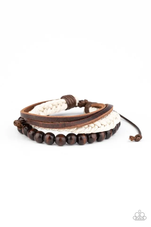 Paparazzi Bracelet ~ Wildly Wrangler - Brown