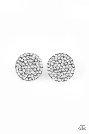 Paparazzi Earring ~ Radiant Ripples - White