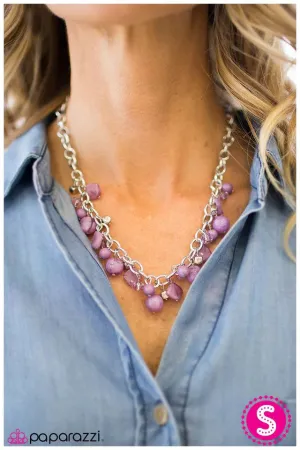 Paparazzi Necklace ~ Catch 22 - Purple