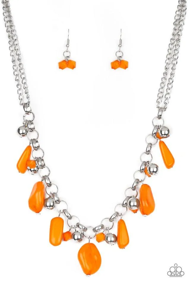 Paparazzi Necklace ~ Grand Canyon Grotto - Orange