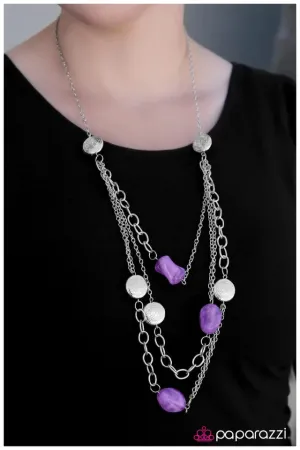 Paparazzi Necklace ~ Interstellar - Purple