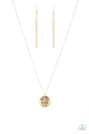 Paparazzi Necklace ~ Let Your Light So Shine - Gold