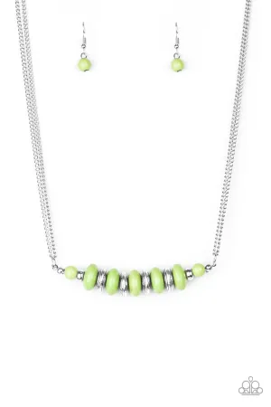 Paparazzi Necklace ~ On Mountain Time - Green