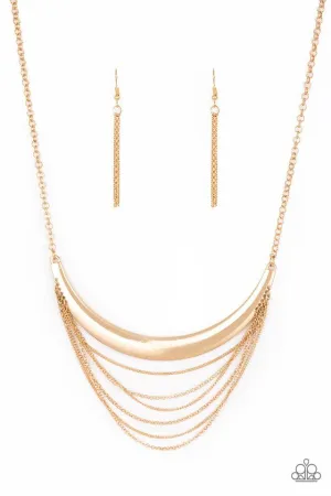 Paparazzi Necklace ~ Way Wayfarer - Gold