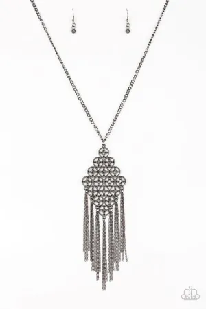 Paparazzi Necklace ~ Web Design - Black