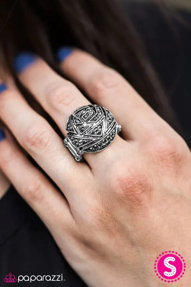 Paparazzi Ring ~ Armed To The Teeth - Silver