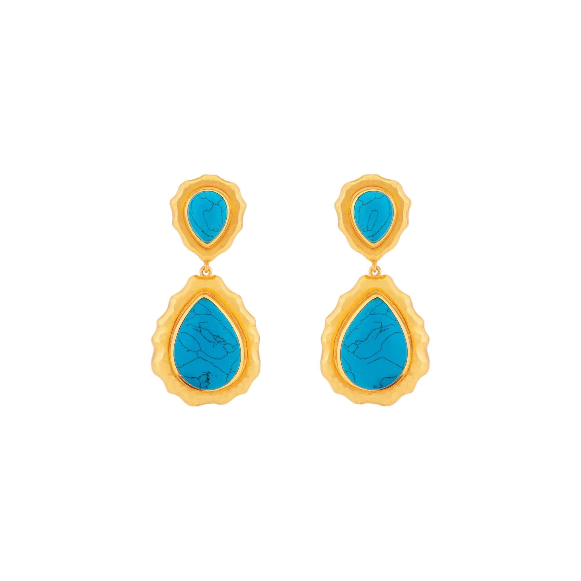 Paulina Earrings Blue Turquoise