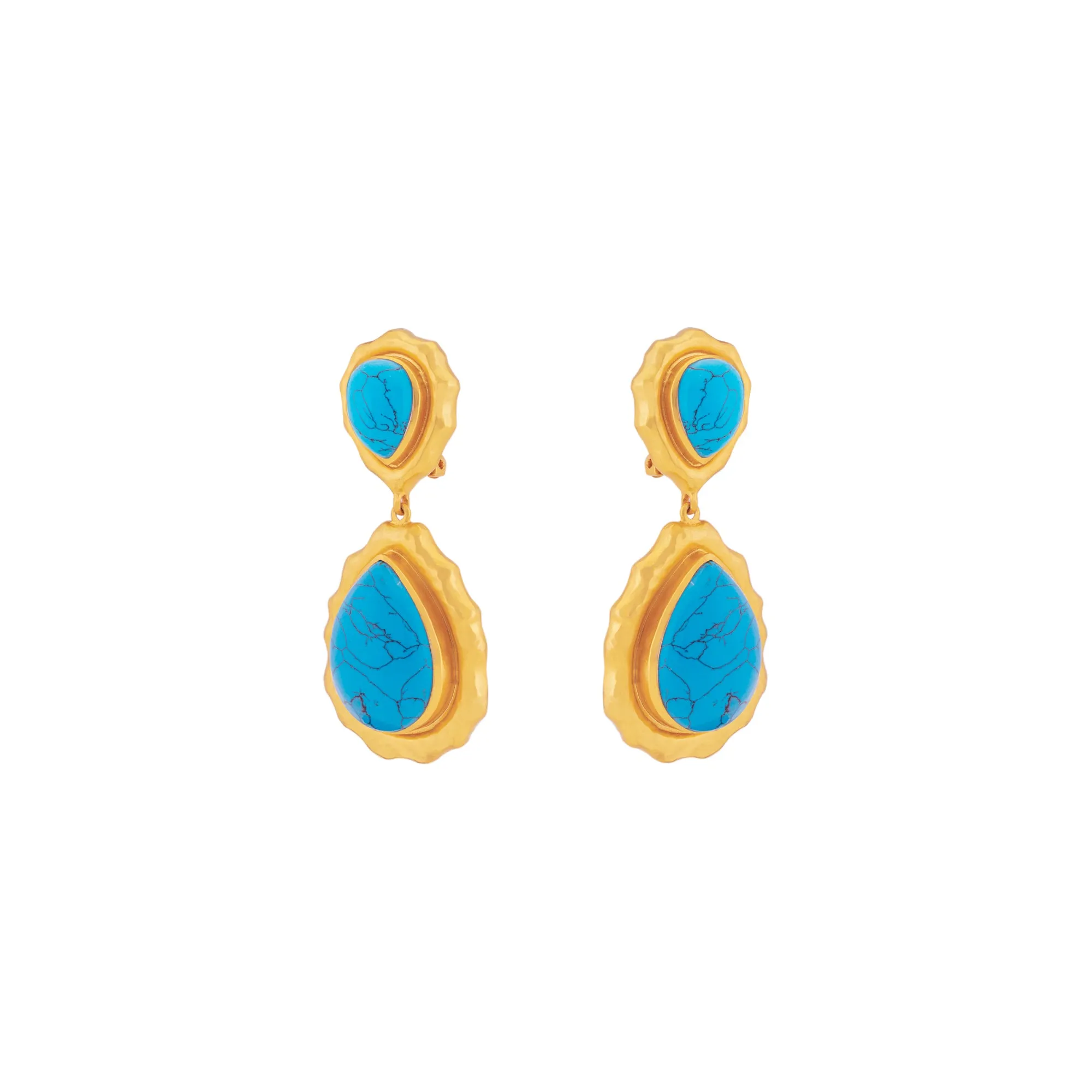 Paulina Earrings Blue Turquoise