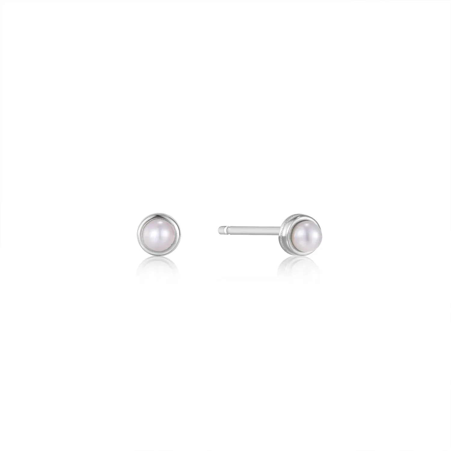 Pearl Power - Pearl Cabochon Stud Earrings - 2 colours